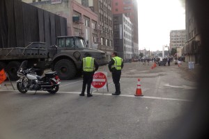 Downtown Los Angeles on set of divergent